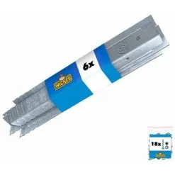 WICKEY Ancrage Au Sol Ancrage Poteau SolidLock - Set De 6 Ancrages Pour Aire De Jeux & Portique Balançoire, Ancrages En Profilé Pour Cabane Enfant & Palissade