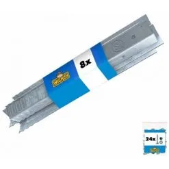 WICKEY Ancrage Au Sol Ancrage Poteau SolidLock - Set De 8 Ancrages Pour Aire De Jeux & Portique Balançoire, Ancrages En Profilé Pour Cabane Enfant & Palissade