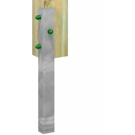 WICKEY Ancrage Au Sol Ancrage Poteau SolidLock - Set De 8 Ancrages Pour Aire De Jeux & Portique Balançoire, Ancrages En Profilé Pour Cabane Enfant & Palissade – Image 2