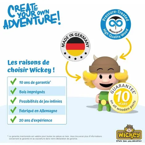 WICKEY Ancrage Au Sol Ancrage Poteau SolidLock - Set De 8 Ancrages Pour Aire De Jeux & Portique Balançoire, Ancrages En Profilé Pour Cabane Enfant & Palissade – Image 5