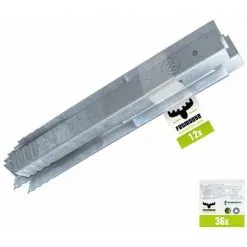 WICKEY FATMOOSE Ancrage Au Sol Ancrage Poteau SolidRoot - Set De 12 Ancrages Pour Aire De Jeux & Portique Balançoire, Ancrages En Profilé Pour Cabane Enfant & Palissade